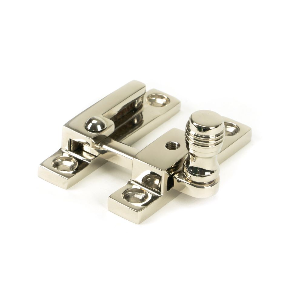 From The Anvil - Polished Nickel Prestbury Quadrant Fastener - Narrow | Sku. 45988 | Trade Door Handles.