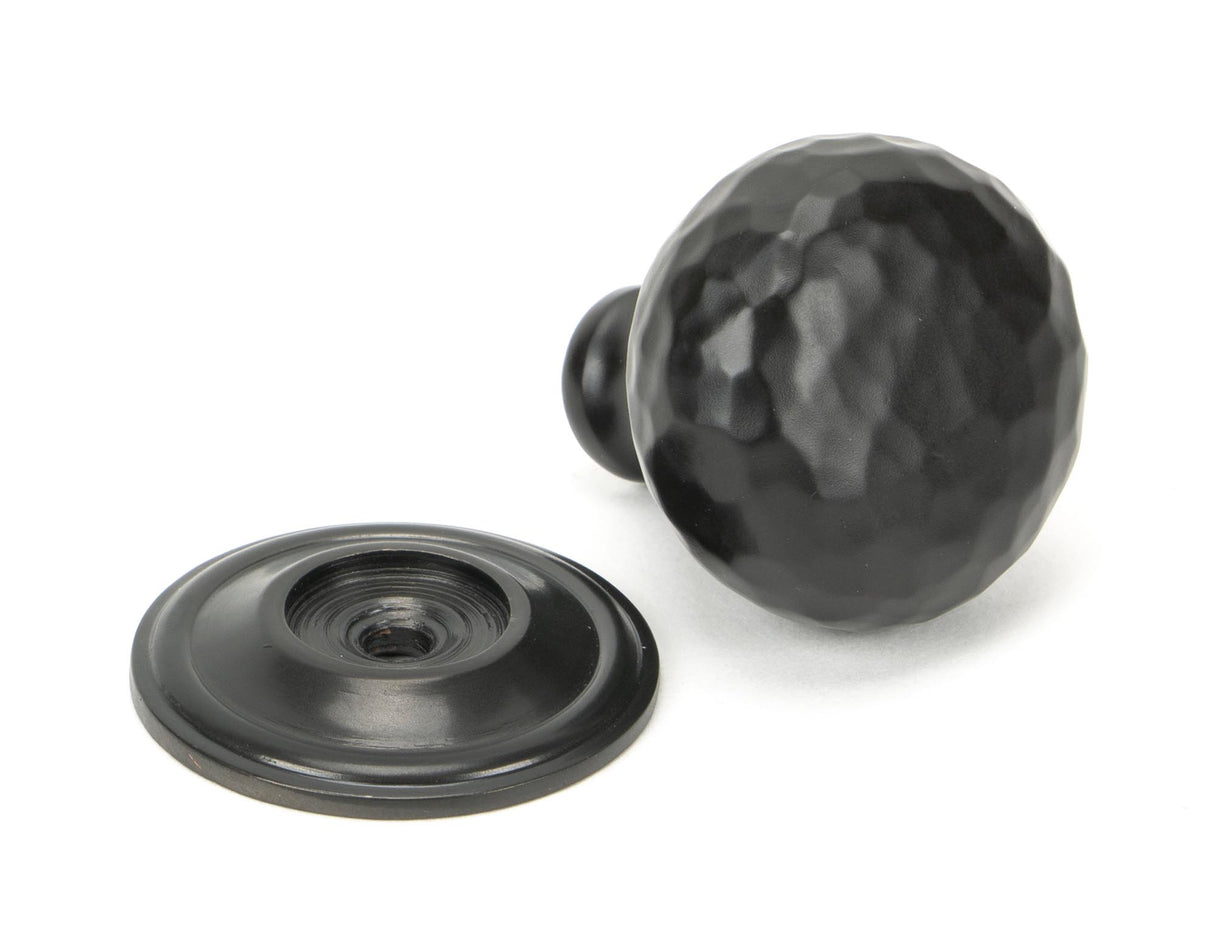 From The Anvil - Aged Bronze Hammered Mushroom Cabinet Knob 32mm | Sku. 46024 | Trade Door Handles.
