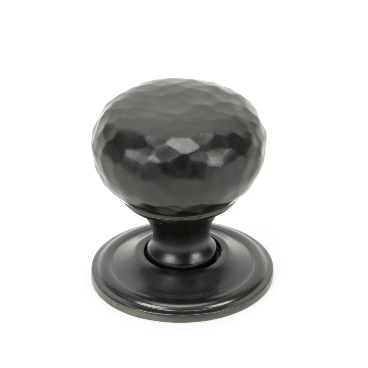 From The Anvil - Aged Bronze Hammered Mushroom Cabinet Knob 32mm | Sku. 46024 | Trade Door Handles.