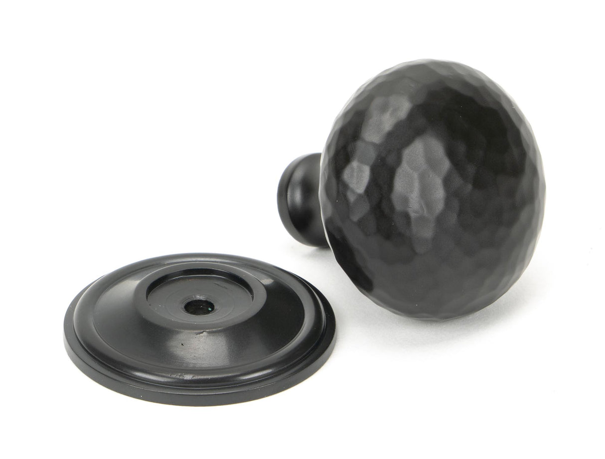 From The Anvil - Aged Bronze Hammered Mushroom Cabinet Knob 38mm | Sku. 46029 | Trade Door Handles.