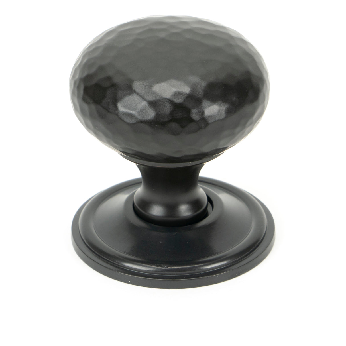 From The Anvil - Aged Bronze Hammered Mushroom Cabinet Knob 38mm | Sku. 46029 | Trade Door Handles.