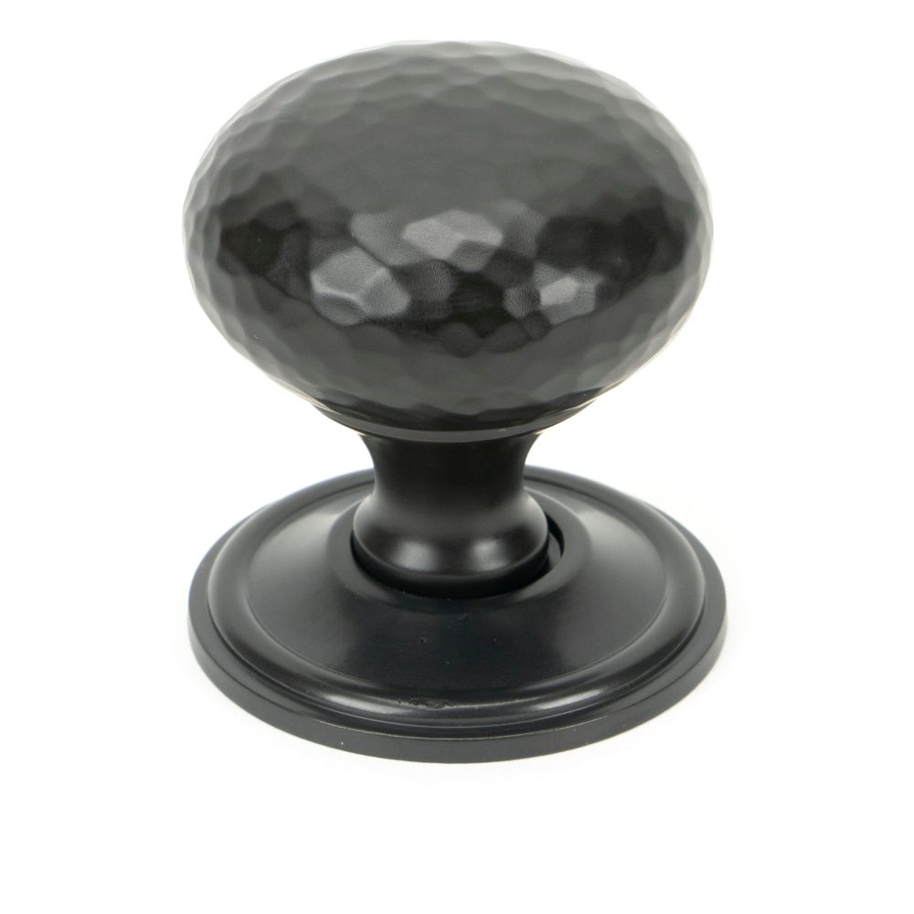 From The Anvil - Aged Bronze Hammered Mushroom Cabinet Knob 38mm | Sku. 46029 | Trade Door Handles.