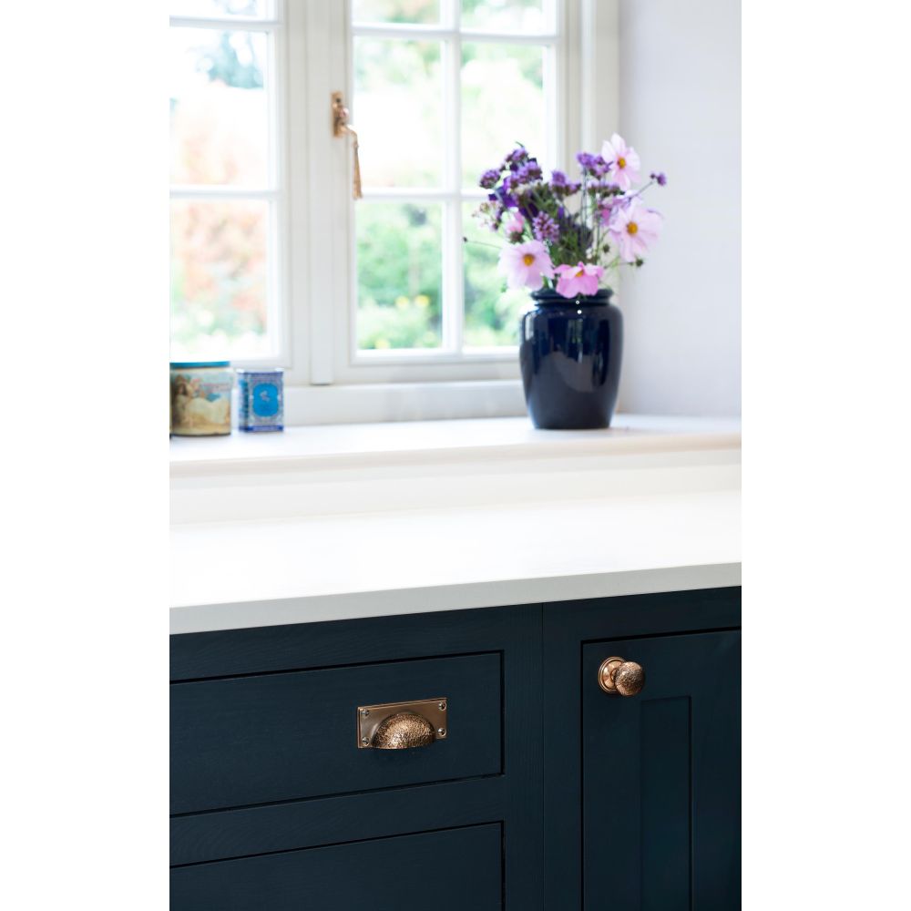 From The Anvil - Polished Bronze Hammered Mushroom Cabinet Knob 38mm | Sku. 46030 | Trade Door Handles.