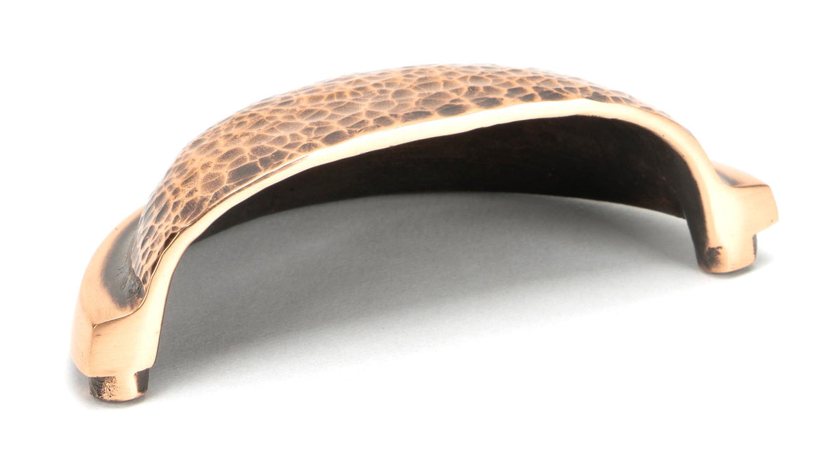 From The Anvil - Polished Bronze Hammered Regency Concealed Drawer Pull | Sku. 46045 | Trade Door Handles.