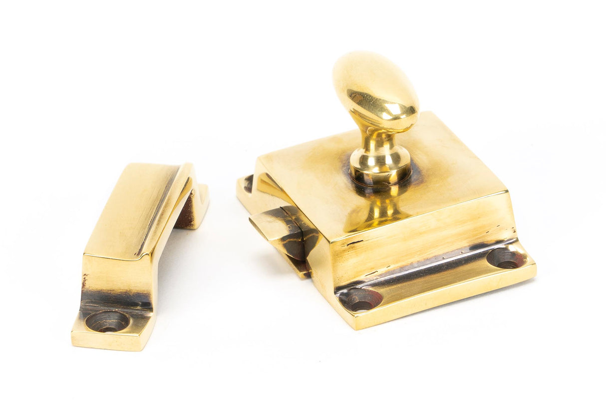 From The Anvil - Aged Brass Cabinet Latch | Sku. 46046 | Trade Door Handles.