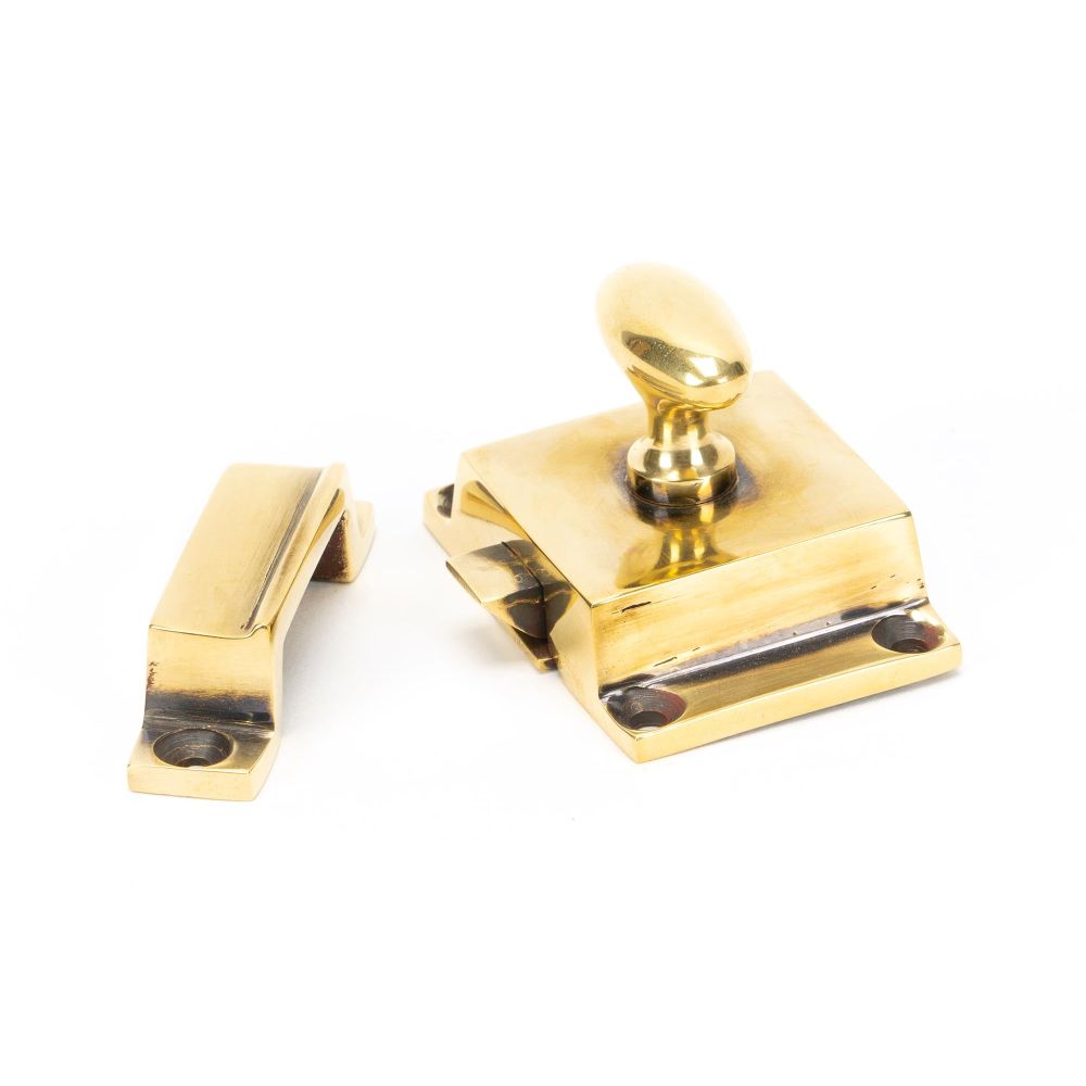 From The Anvil - Aged Brass Cabinet Latch | Sku. 46046 | Trade Door Handles.