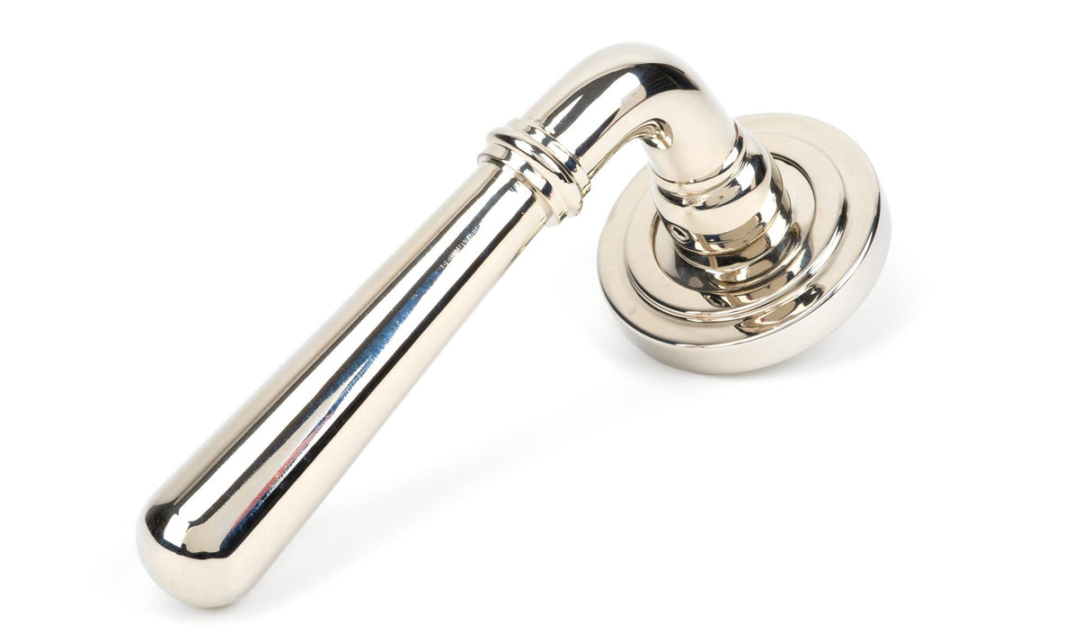 From The Anvil - Polished Nickel Newbury Lever on Rose Set (Art Deco) | Sku. 46058 | Trade Door Handles.
