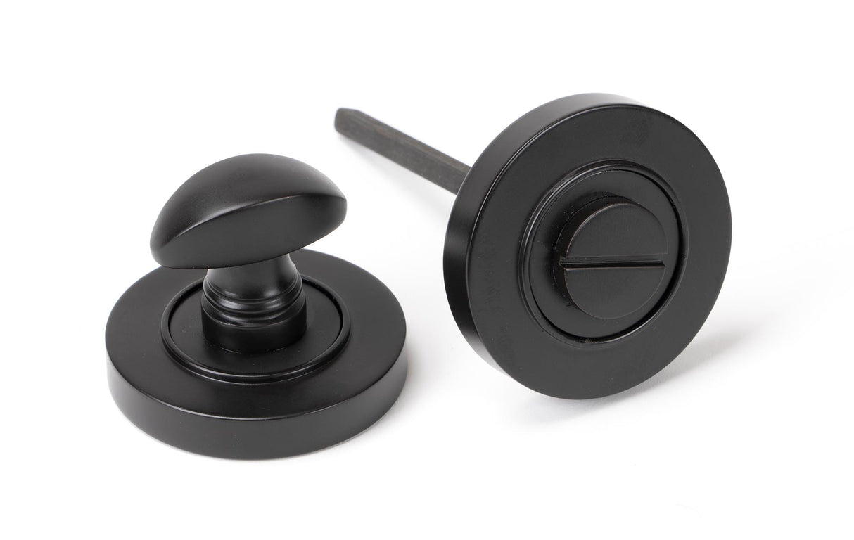 From The Anvil - Aged Bronze Round Thumbturn Set (Plain) | Sku. 46105 | Trade Door Handles.
