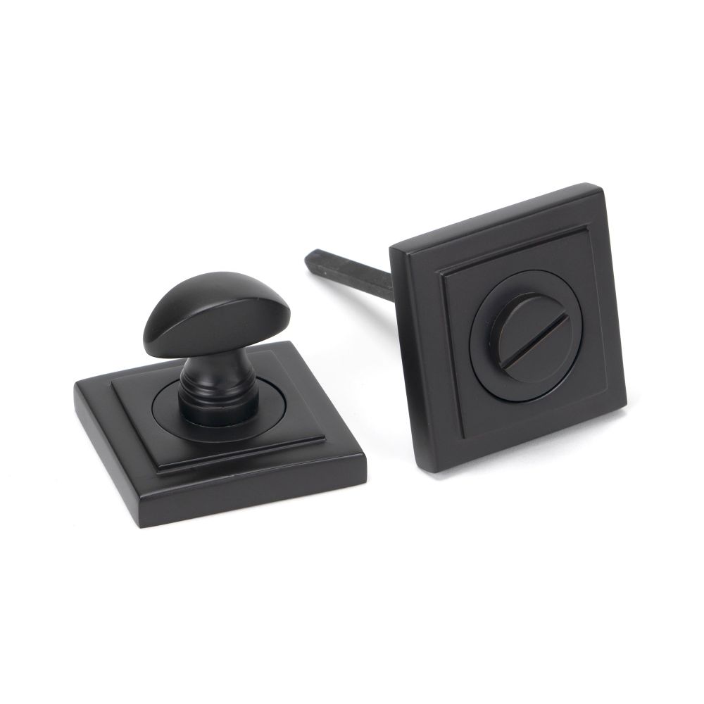 From The Anvil - Aged Bronze Round Thumbturn Set (Square) | Sku. 46108 | Trade Door Handles.