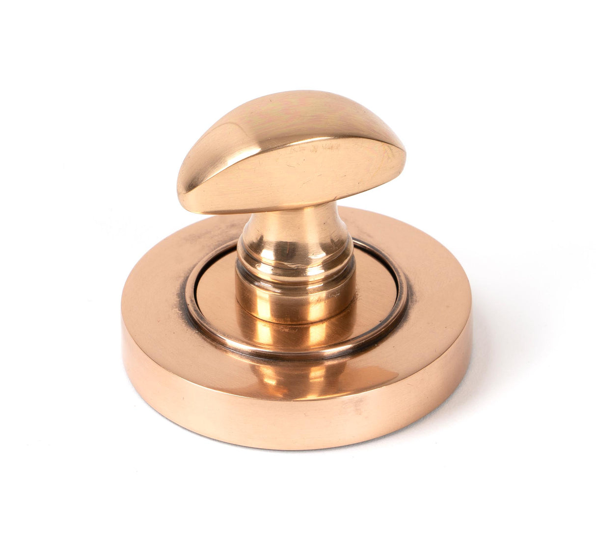 From The Anvil - Polished Bronze Round Thumbturn Set (Plain) | Sku. 46109 | Trade Door Handles.
