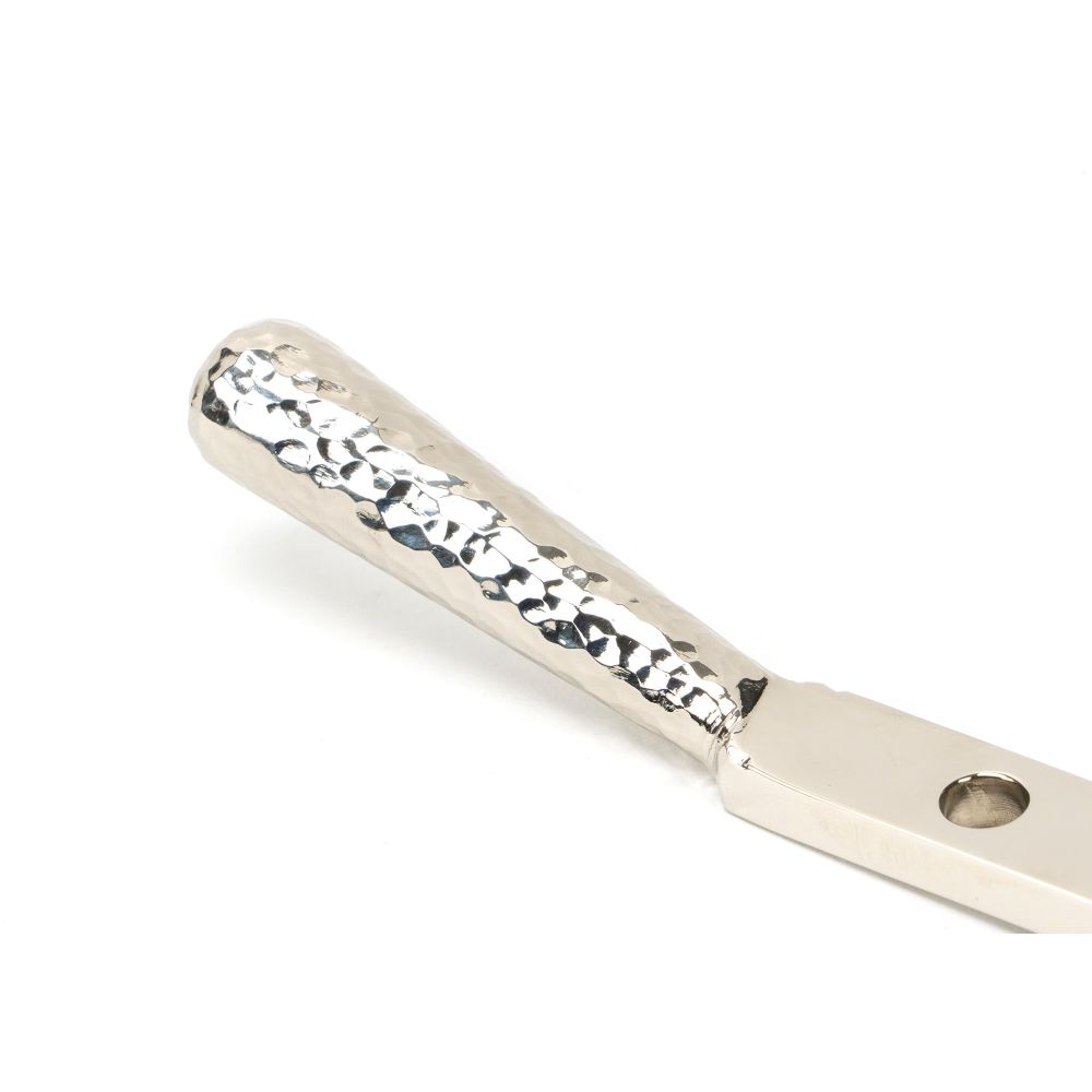From The Anvil - Polished Nickel 10" Hammered Newbury Stay | Sku. 46151 | Trade Door Handles.