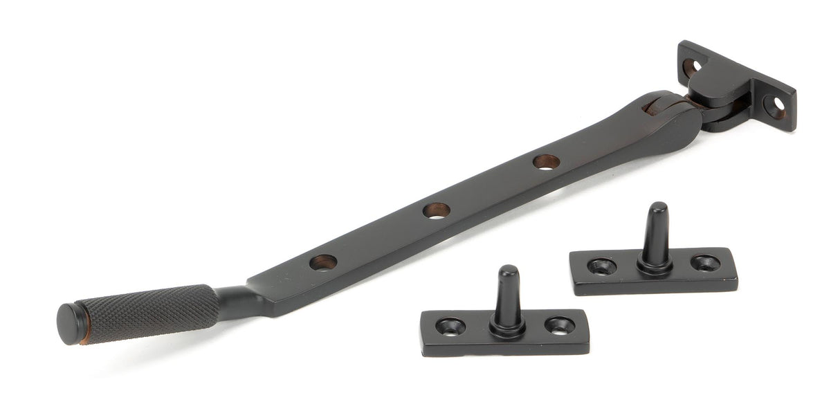 From The Anvil - Aged Bronze 8" Brompton Stay | Sku. 46191 | Trade Door Handles.