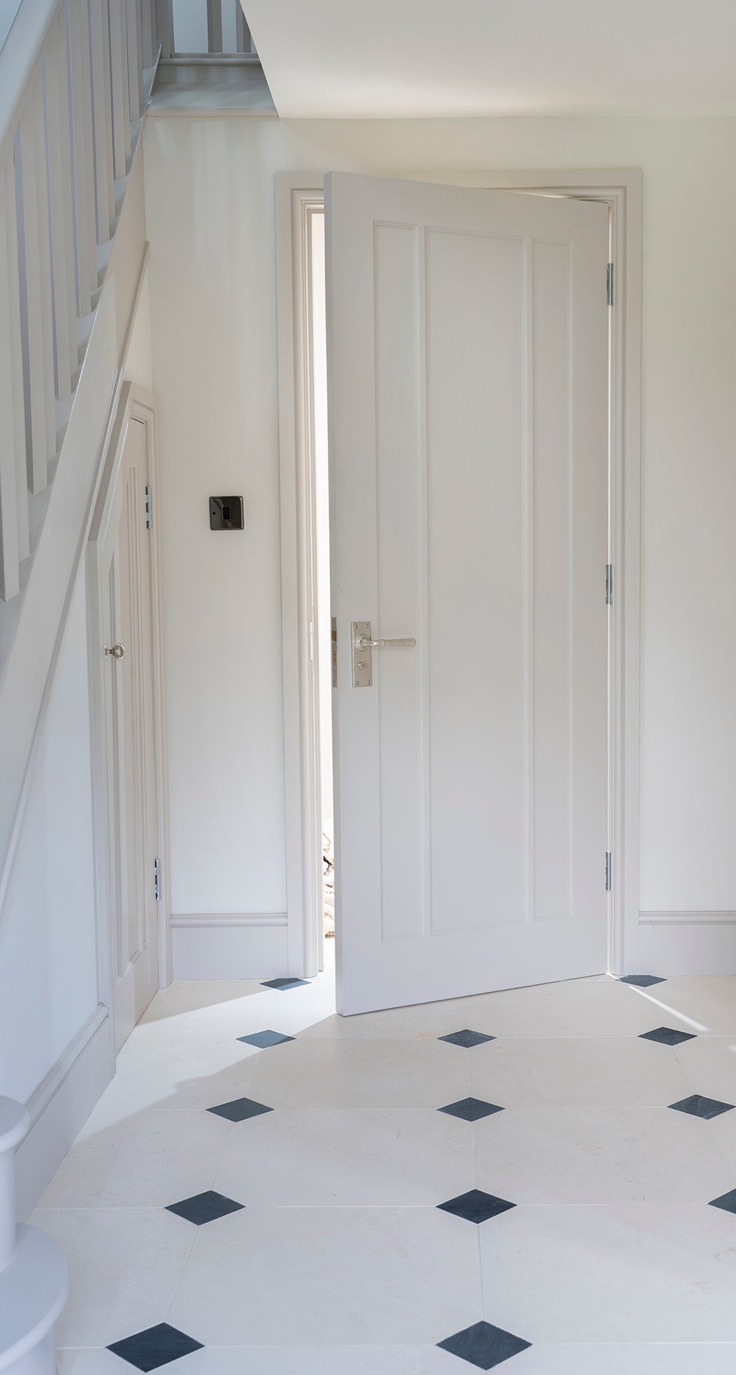 From The Anvil - Polished Nickel Hammered Newbury Lever Bathroom Set | Sku. 46219 | Trade Door Handles.