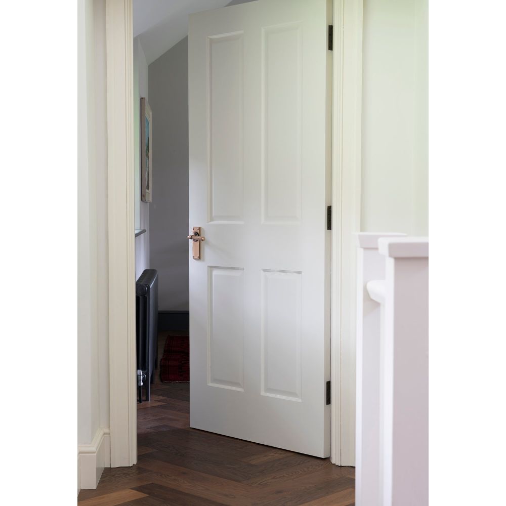 From The Anvil - Polished Bronze Hammered Newbury Lever Latch Set | Sku. 46226 | Trade Door Handles.