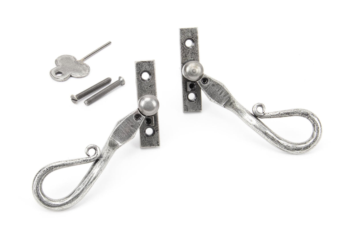 From The Anvil - Pewter 16mm Shepherd's Crook Espag - RH | Sku. 46233 | Trade Door Handles.