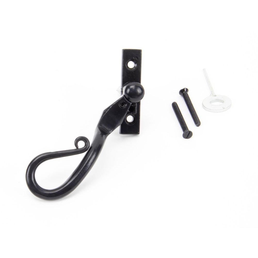 From The Anvil - Black 16mm Shepherd's Crook Espag - LH | Sku. 46234 | Trade Door Handles.