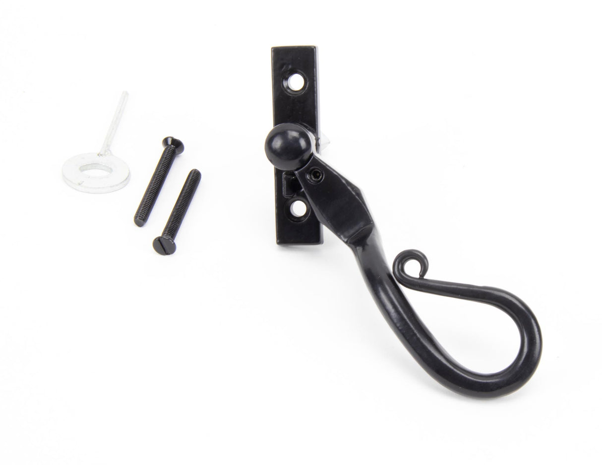 From The Anvil - Black 16mm Shepherd's Crook Espag - RH | Sku. 46235 | Trade Door Handles.