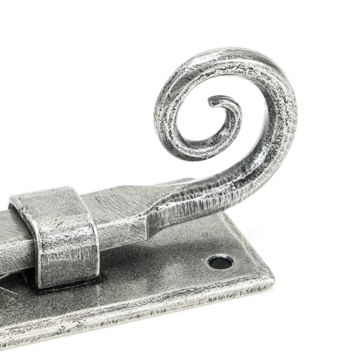 From The Anvil - Pewter 4" Monkeytail Universal Bolt | Sku. 46238 | Trade Door Handles.