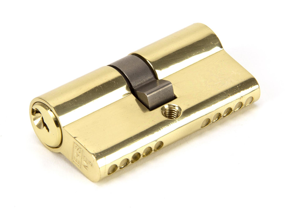 From The Anvil - Lacquered Brass 30/30 5pin Euro Cylinder KA | Sku. 46245 | Trade Door Handles.