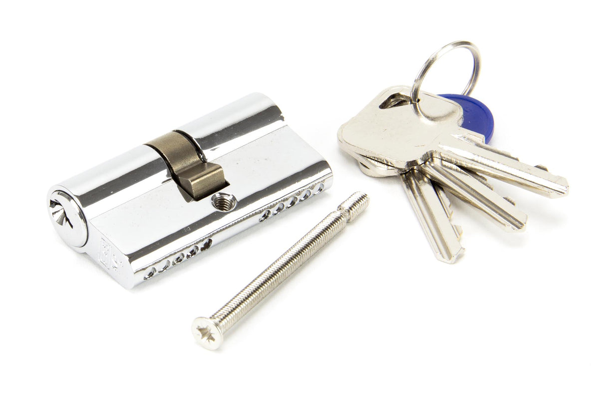 From The Anvil - Polished Chrome 30/30 5pin Euro Cylinder KA | Sku. 46246 | Trade Door Handles.