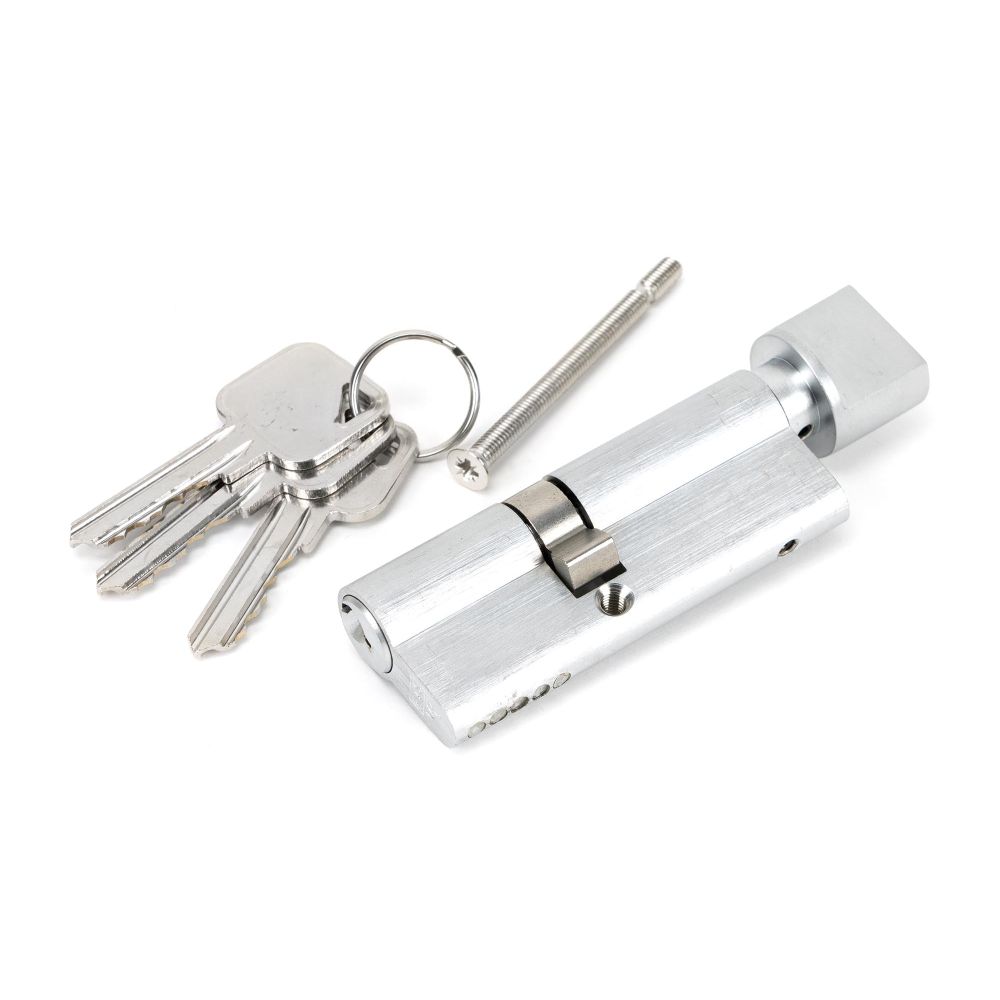 From The Anvil - Satin Chrome 35/45T 5pin Euro Cylinder/Thumbturn | Sku. 46265 | Trade Door Handles.