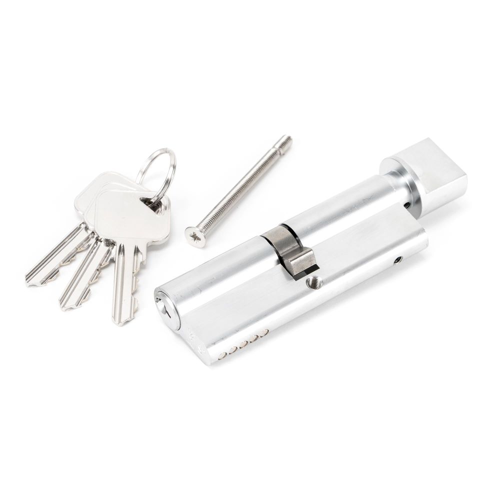 From The Anvil - Satin Chrome 45/45 5pin Euro Cylinder/Thumbturn | Sku. 46268 | Trade Door Handles.