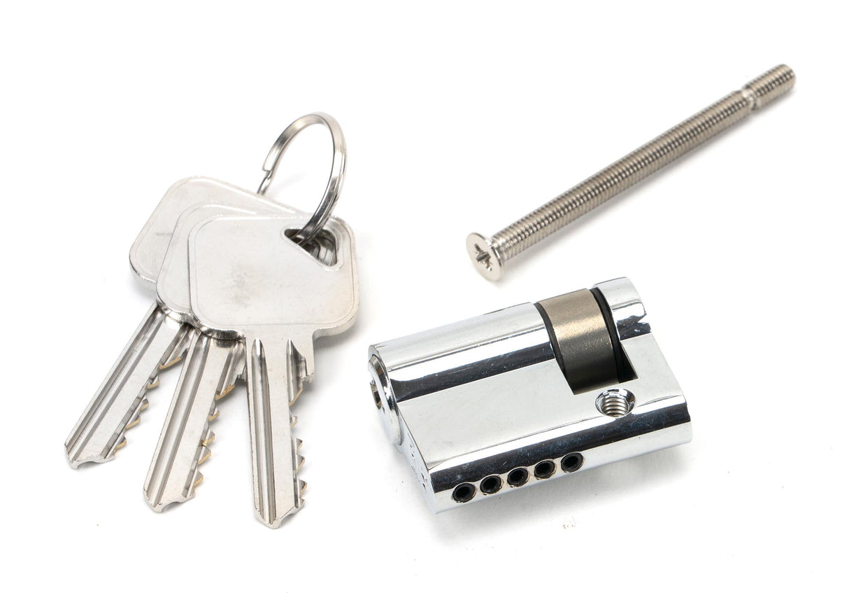 From The Anvil - Polished Chrome 30/10 5pin Single Cylinder | Sku. 46279 | Trade Door Handles.