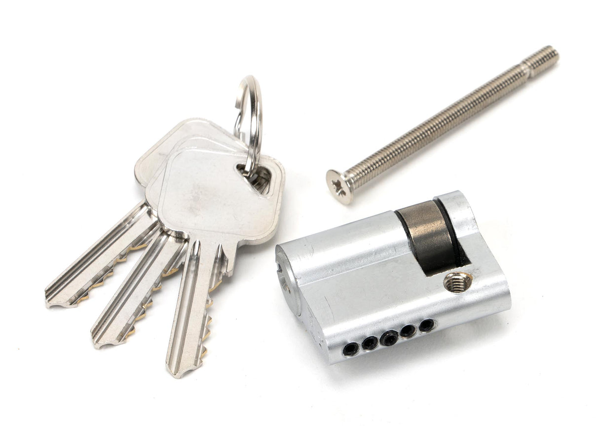 From The Anvil - Satin Chrome 30/10 5pin Single Cylinder | Sku. 46280 | Trade Door Handles.