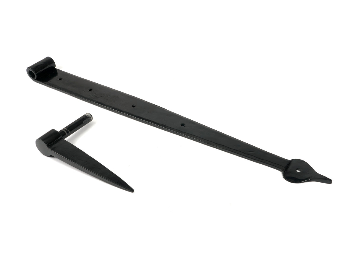 From The Anvil - Black 24" Band & Spike Hinge (Pair) | Sku. 46383 | Trade Door Handles.
