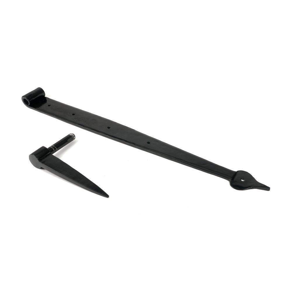 From The Anvil - Black 24" Band & Spike Hinge (Pair) | Sku. 46383 | Trade Door Handles.