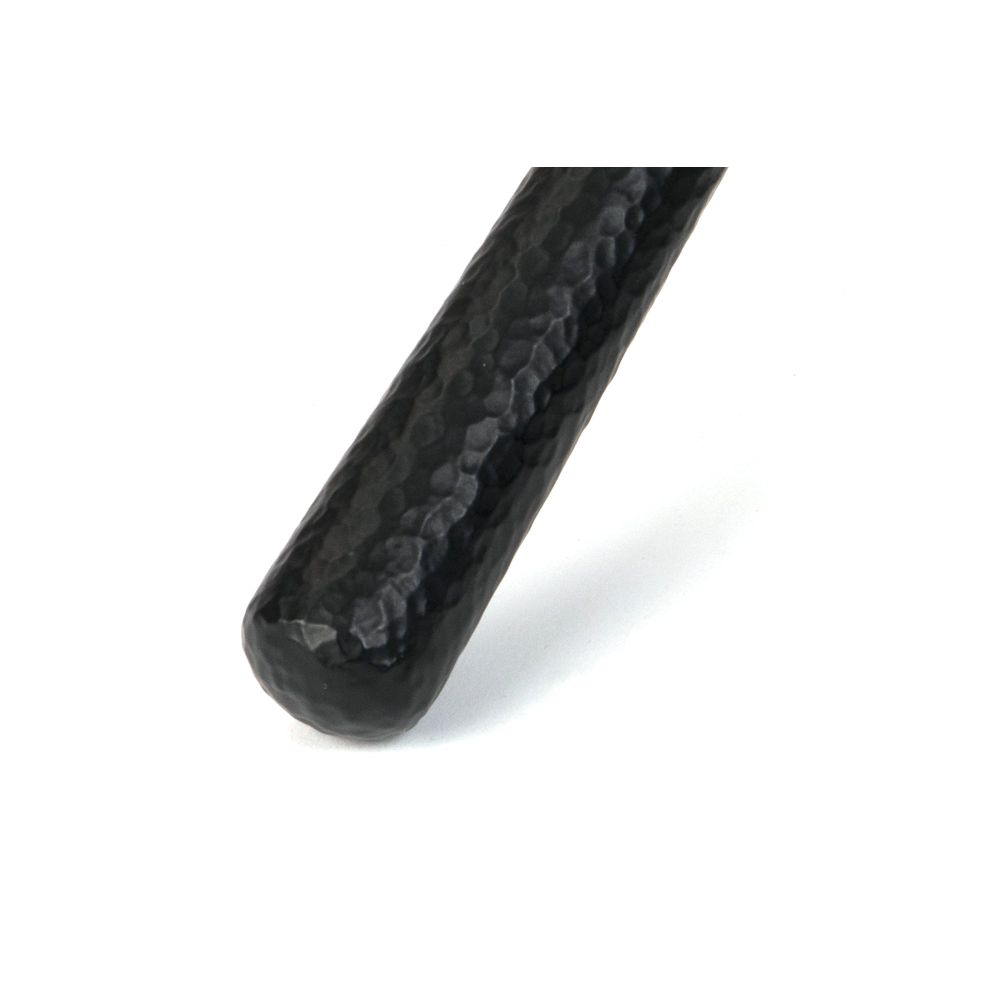 From The Anvil - Matt Black Hammered Newbury Slimline Espag. Lock Set | Sku. 46388 | Trade Door Handles.