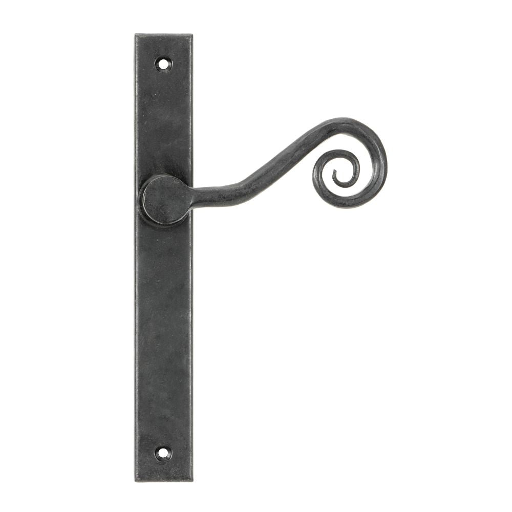 From The Anvil - External Beeswax Monkeytail Slimline Lever Espag. Latch Set -LH | Sku. 46399L | Trade Door Handles.