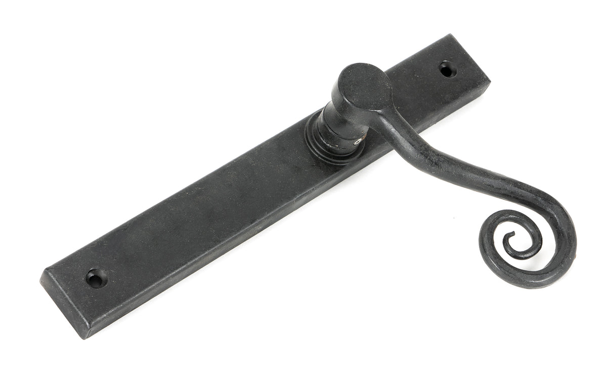 From The Anvil - External Beeswax Monkeytail Slimline Lever Espag. Latch Set -LH | Sku. 46399L | Trade Door Handles.