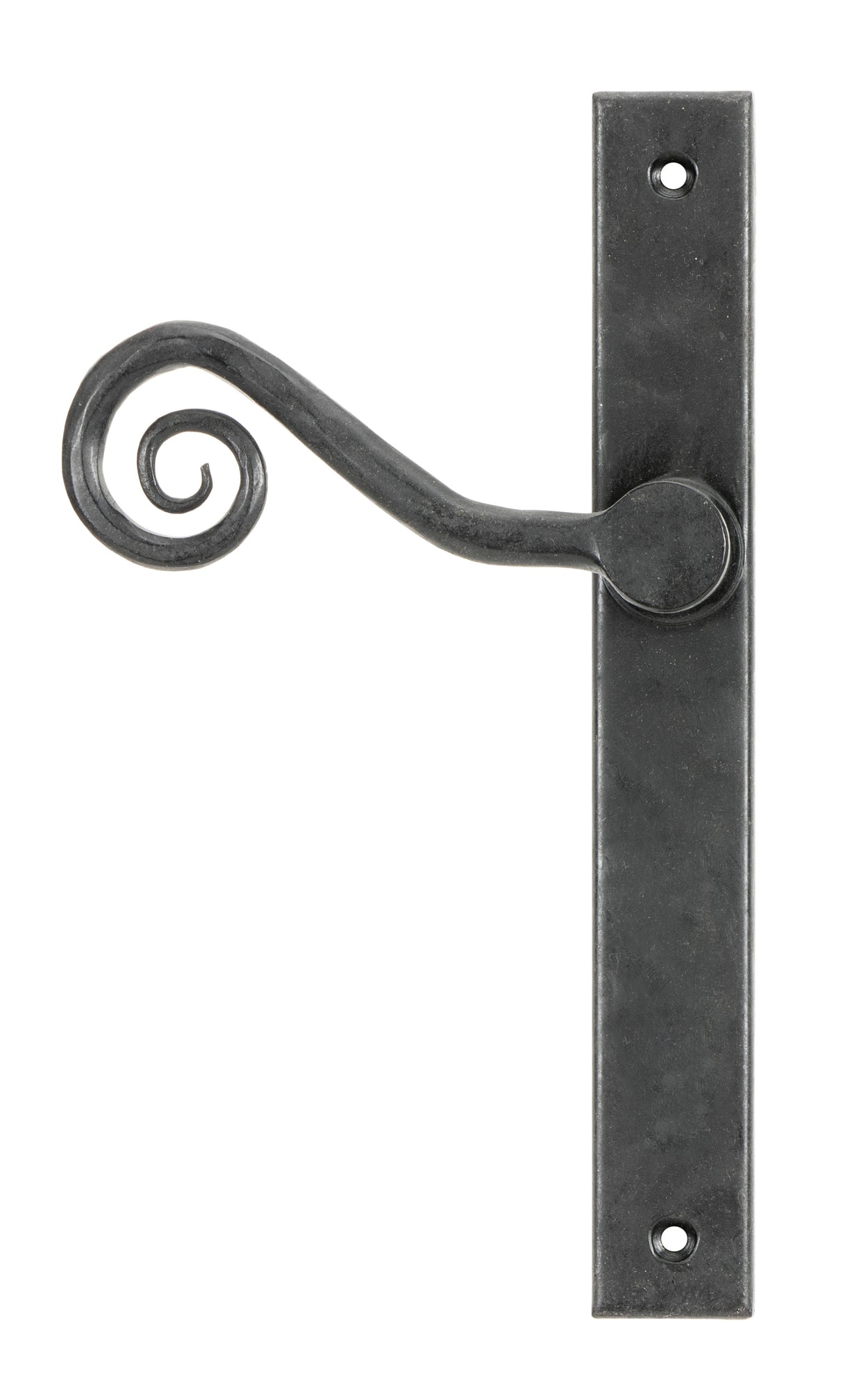 From The Anvil - External Beeswax Monkeytail Slimline Lever Espag. Latch Set -RH | Sku. 46399R | Trade Door Handles.