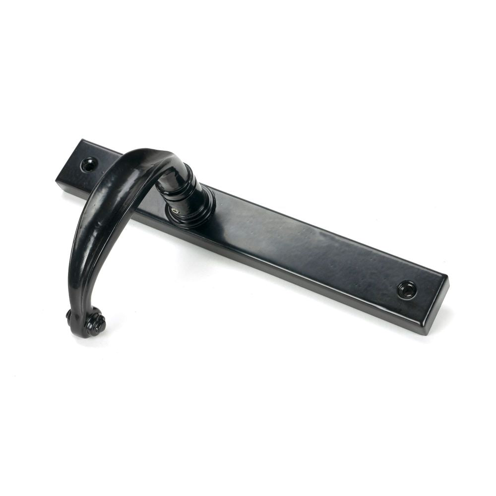 From The Anvil - Black Cottage Slimline Lever Espag. Latch Set | Sku. 46400 | Trade Door Handles.