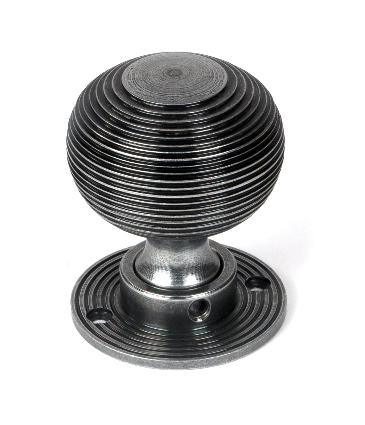 From The Anvil - Pewter Heavy Beehive Mortice/Rim Knob Set | Sku. 46403 | Trade Door Handles.