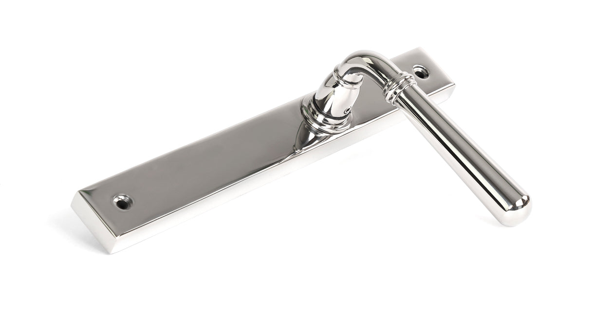 From The Anvil - Polished Marine SS (316) Newbury Slimline Lever Espag. Latch Set | Sku. 46405 | Trade Door Handles.