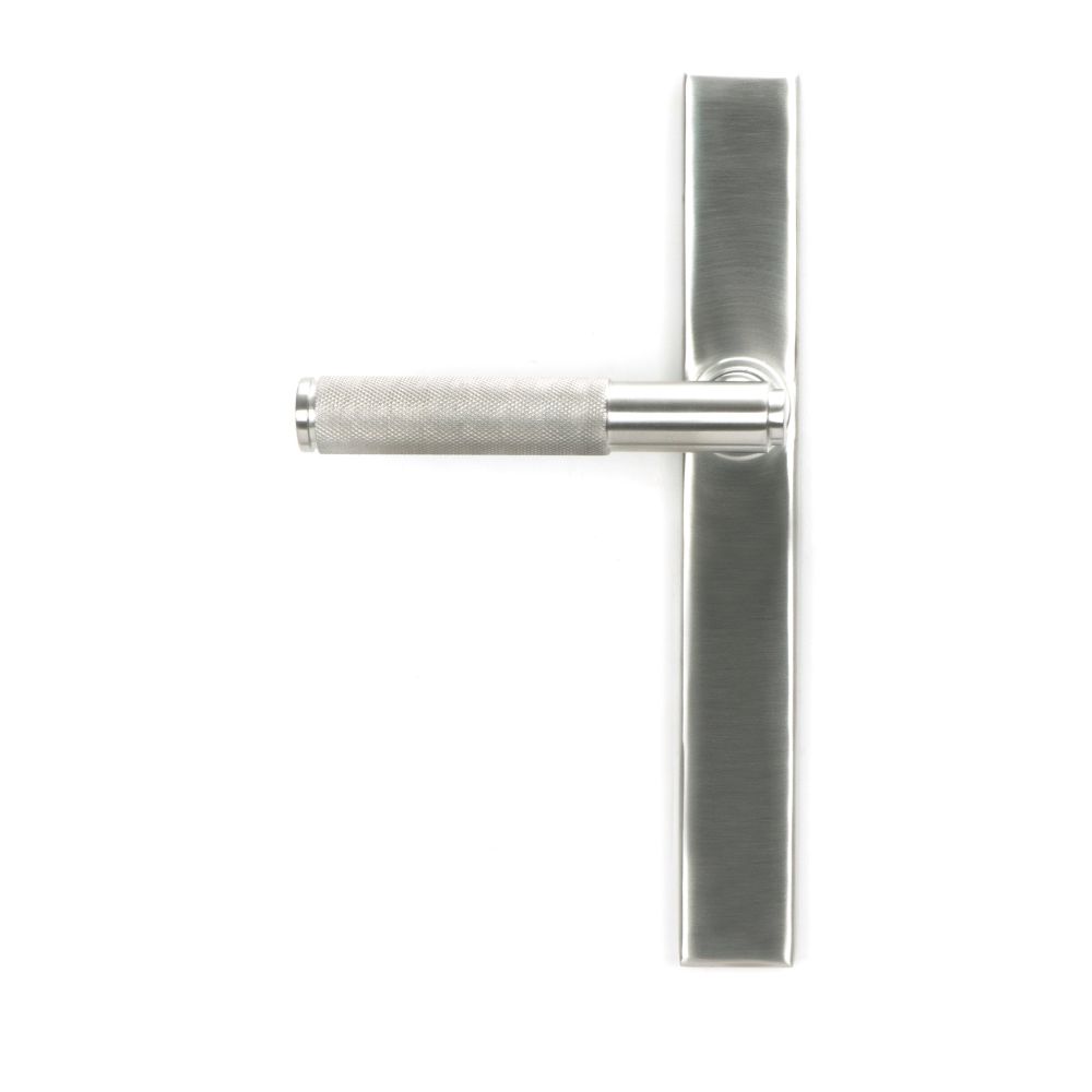 From The Anvil - Satin Marine SS (316) Brompton Slimline Lever Espag. Latch Set | Sku. 46409 | Trade Door Handles.