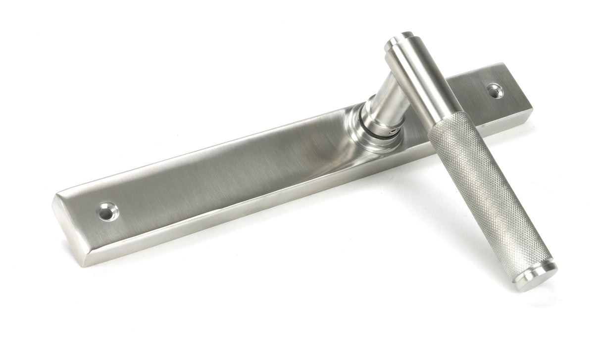 From The Anvil - Satin Marine SS (316) Brompton Slimline Lever Espag. Latch Set | Sku. 46409 | Trade Door Handles.