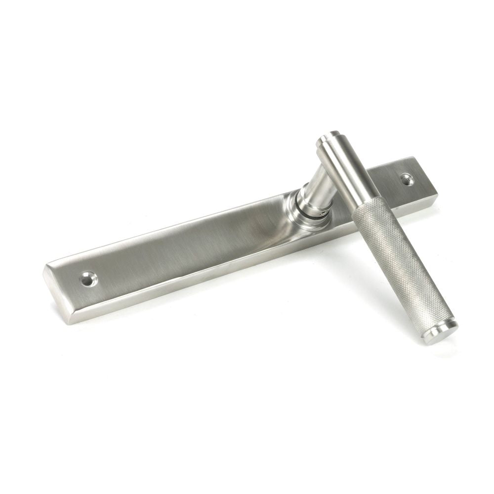 From The Anvil - Satin Marine SS (316) Brompton Slimline Lever Espag. Latch Set | Sku. 46409 | Trade Door Handles.