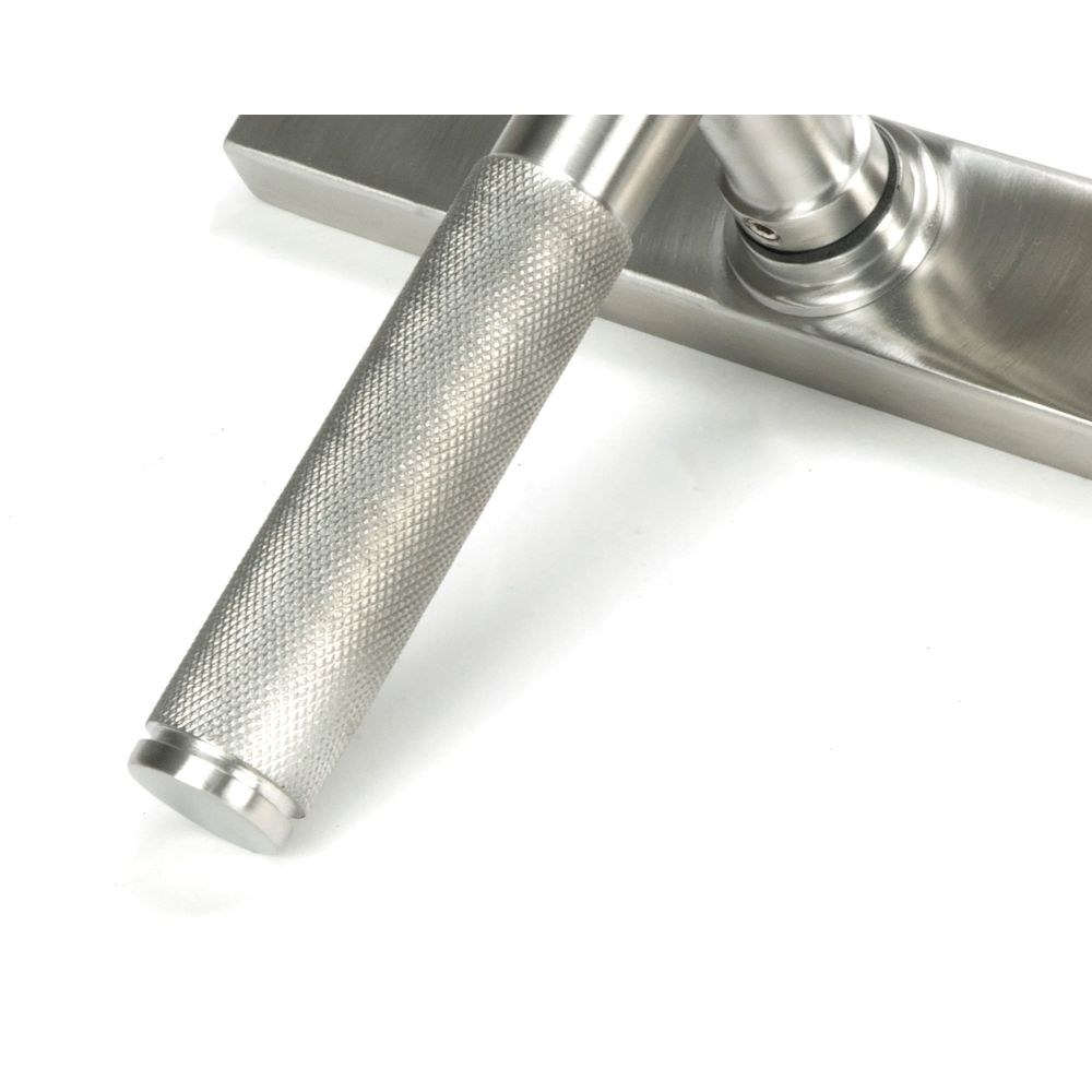 From The Anvil - Satin Marine SS (316) Brompton Slimline Lever Espag. Latch Set | Sku. 46409 | Trade Door Handles.