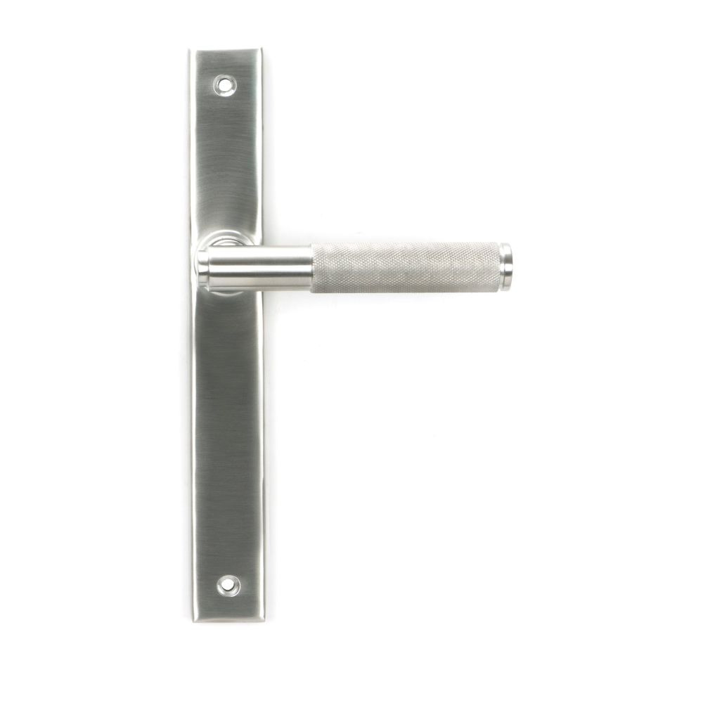 From The Anvil - Satin Marine SS (316) Brompton Slimline Lever Espag. Latch Set | Sku. 46409 | Trade Door Handles.