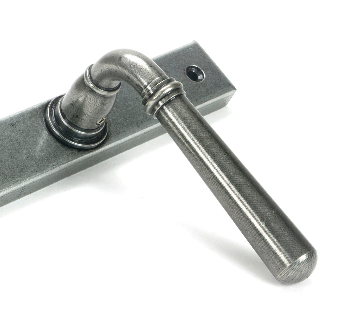 From The Anvil - Pewter Newbury Slimline Lever Espag. Lock Set | Sku. 46414 | Trade Door Handles.