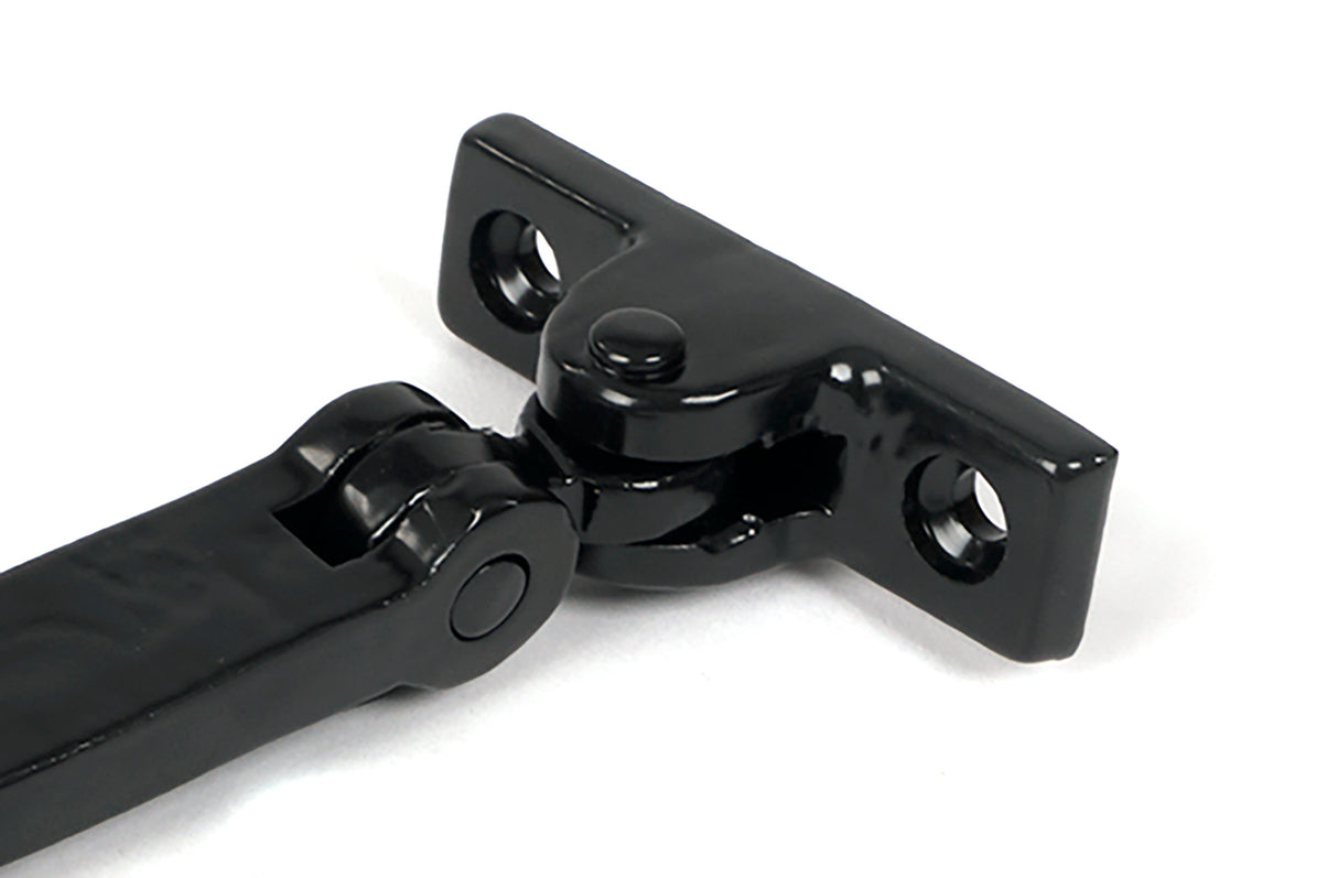 From The Anvil - Black 8" Hammered Newbury Stay | Sku. 46475 | Trade Door Handles.