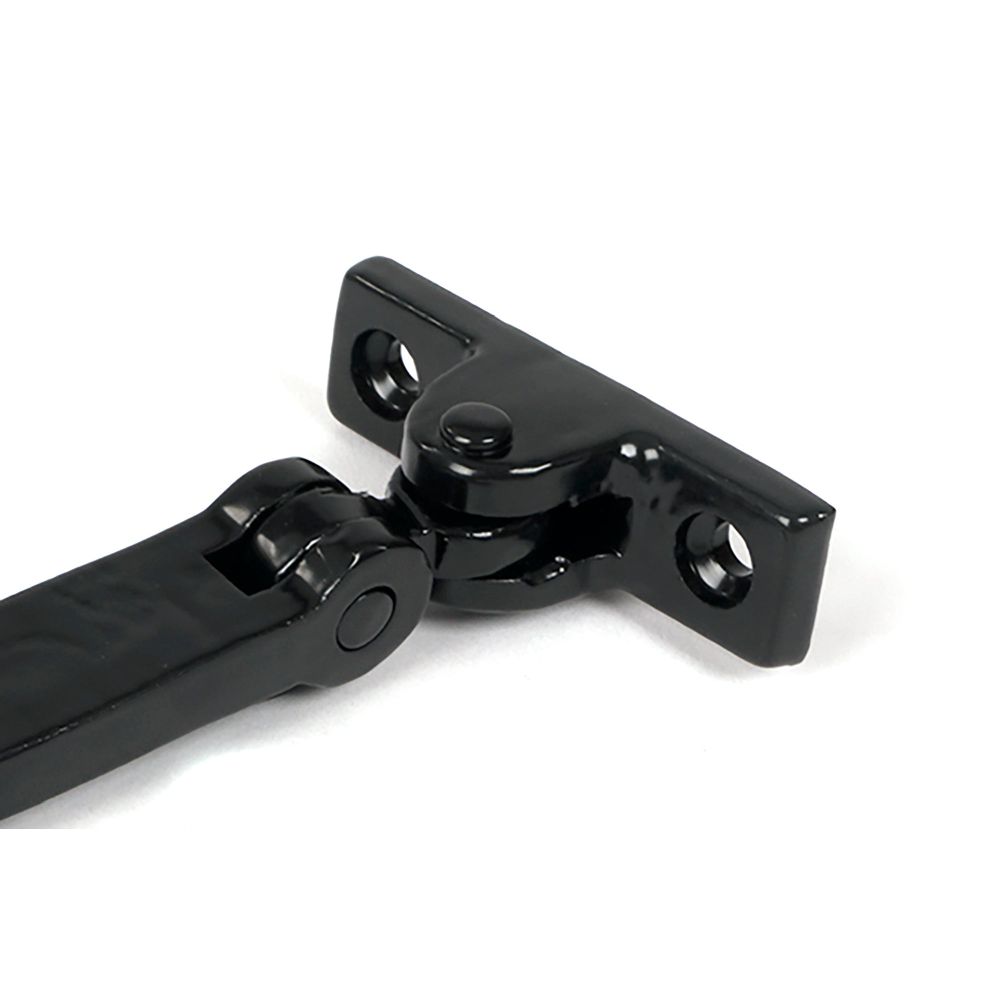 From The Anvil - Black 8" Hammered Newbury Stay | Sku. 46475 | Trade Door Handles.