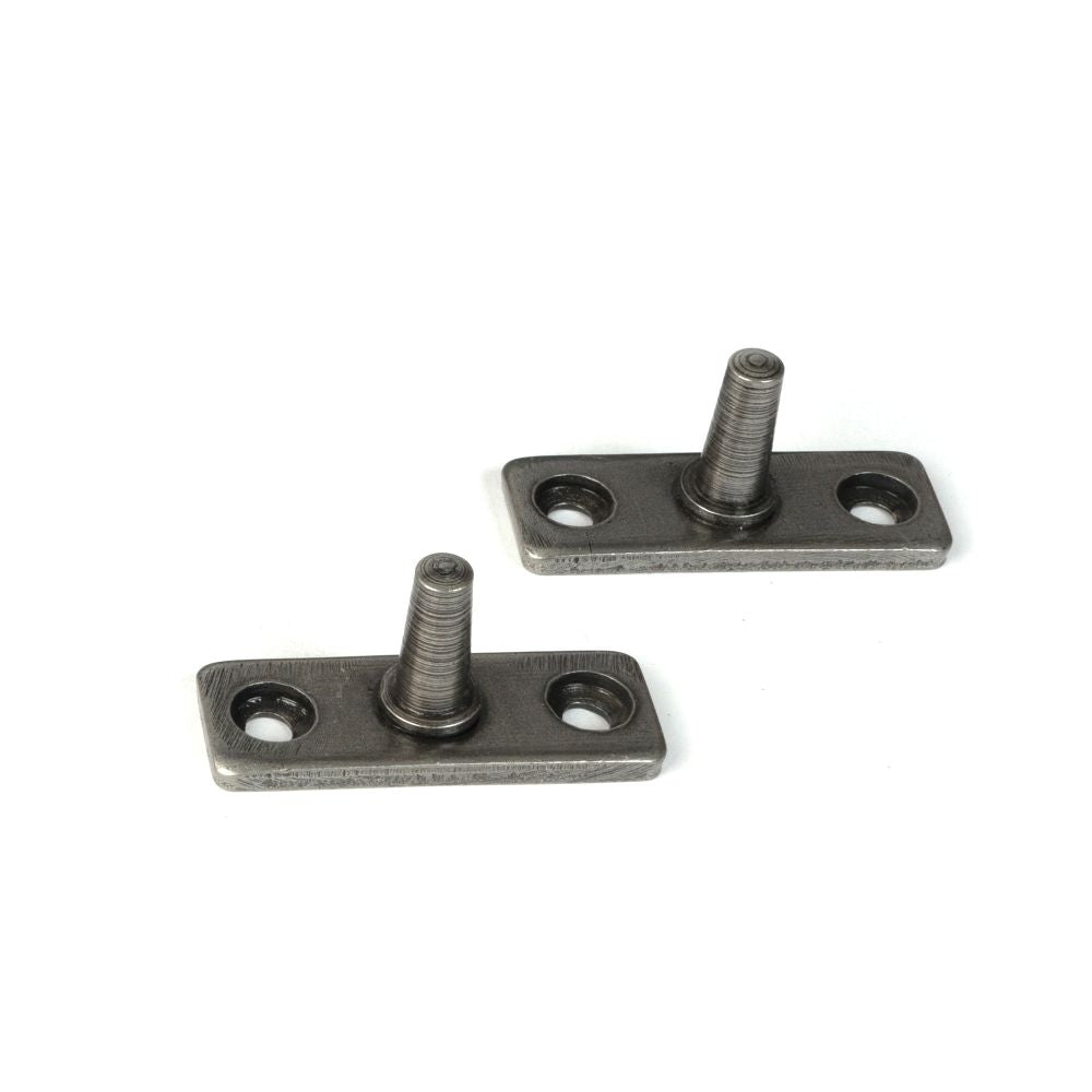 From The Anvil - Pewter 10" Hammered Newbury Stay | Sku. 46480 | Trade Door Handles.