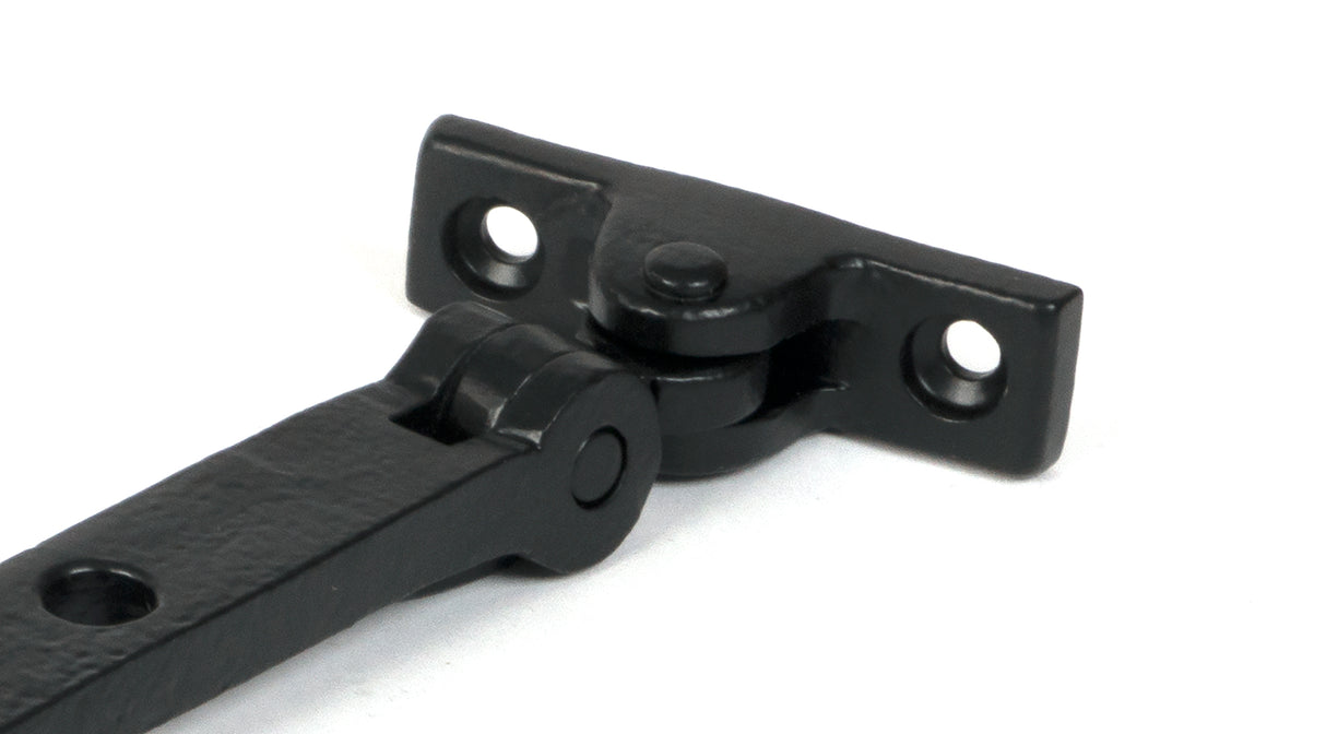 From The Anvil - Matt Black 12" Hammered Newbury Stay | Sku. 46482 | Trade Door Handles.