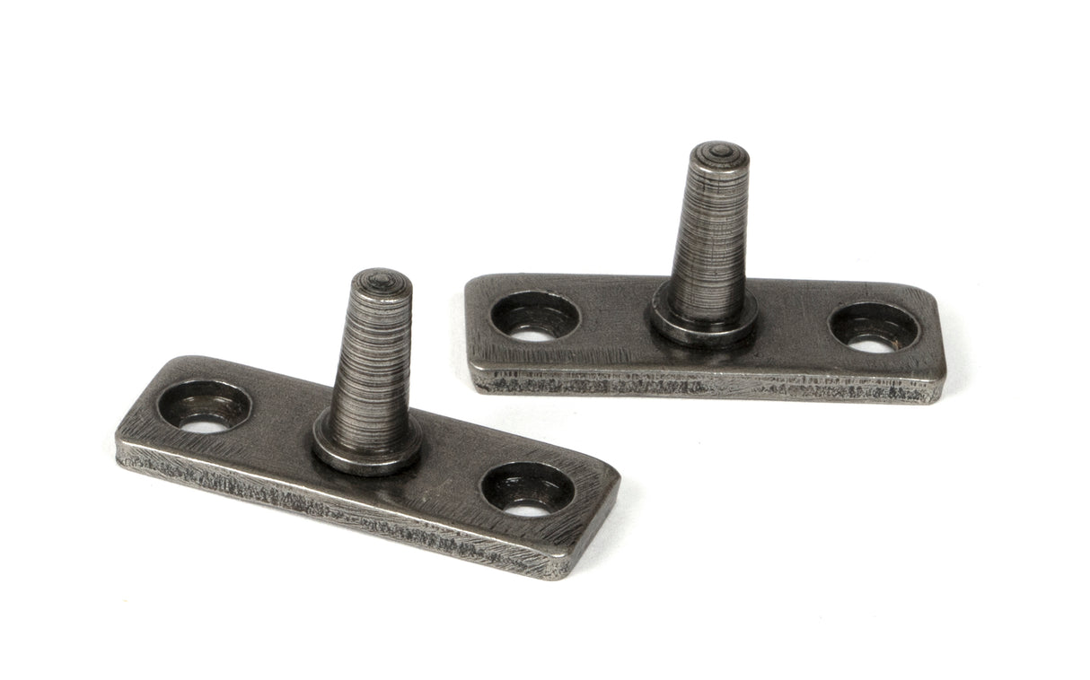 From The Anvil - Pewter 12" Hammered Newbury Stay | Sku. 46483 | Trade Door Handles.