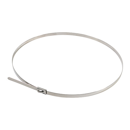 This is an image of Timco - Cable Ties - Stainless Steel 4.6 x 500mm - (100 PCS Bag) 46500CTSS