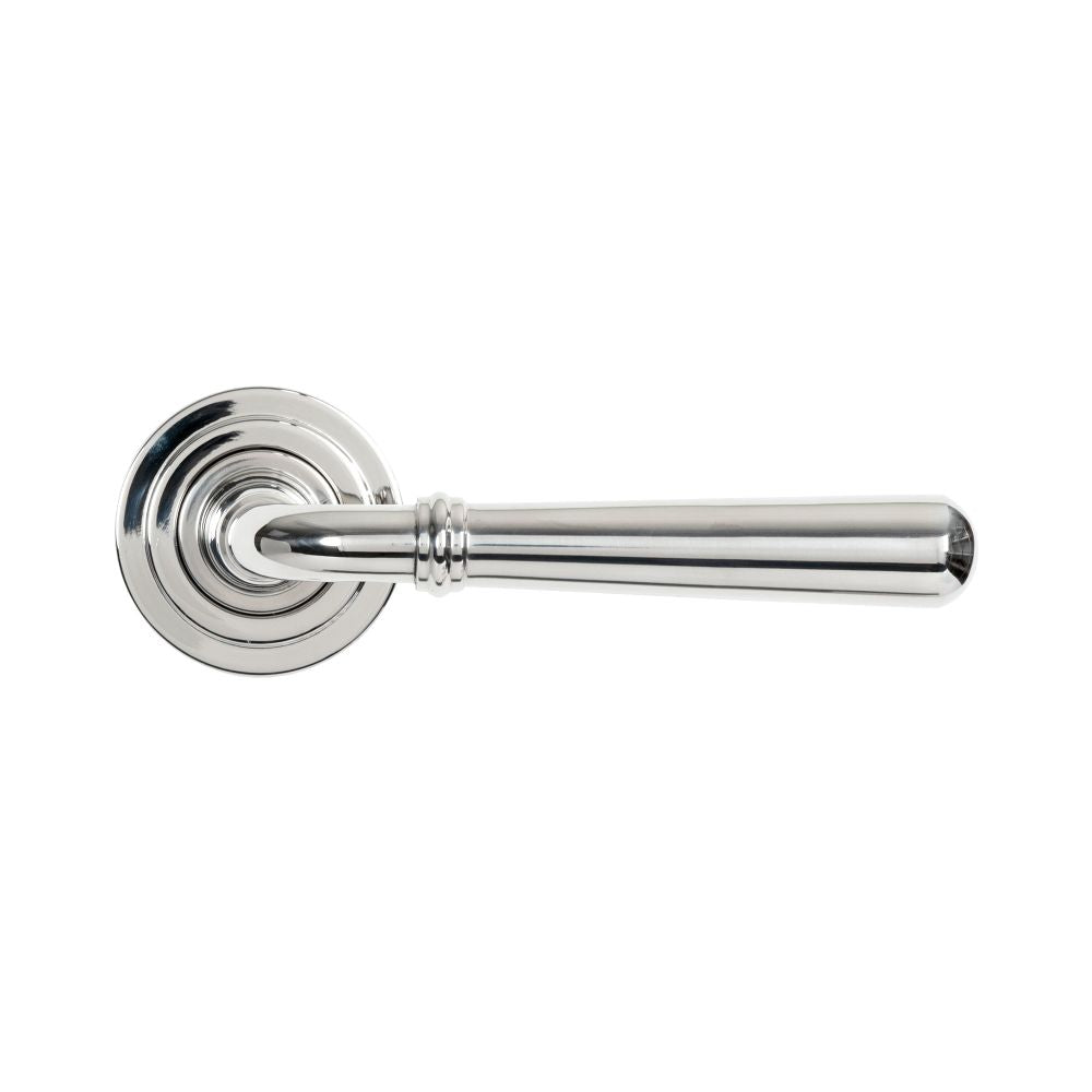 From The Anvil - Polished Marine SS (316) Newbury Lever on Rose Set (Art Deco) | Sku. 46515 | Trade Door Handles.